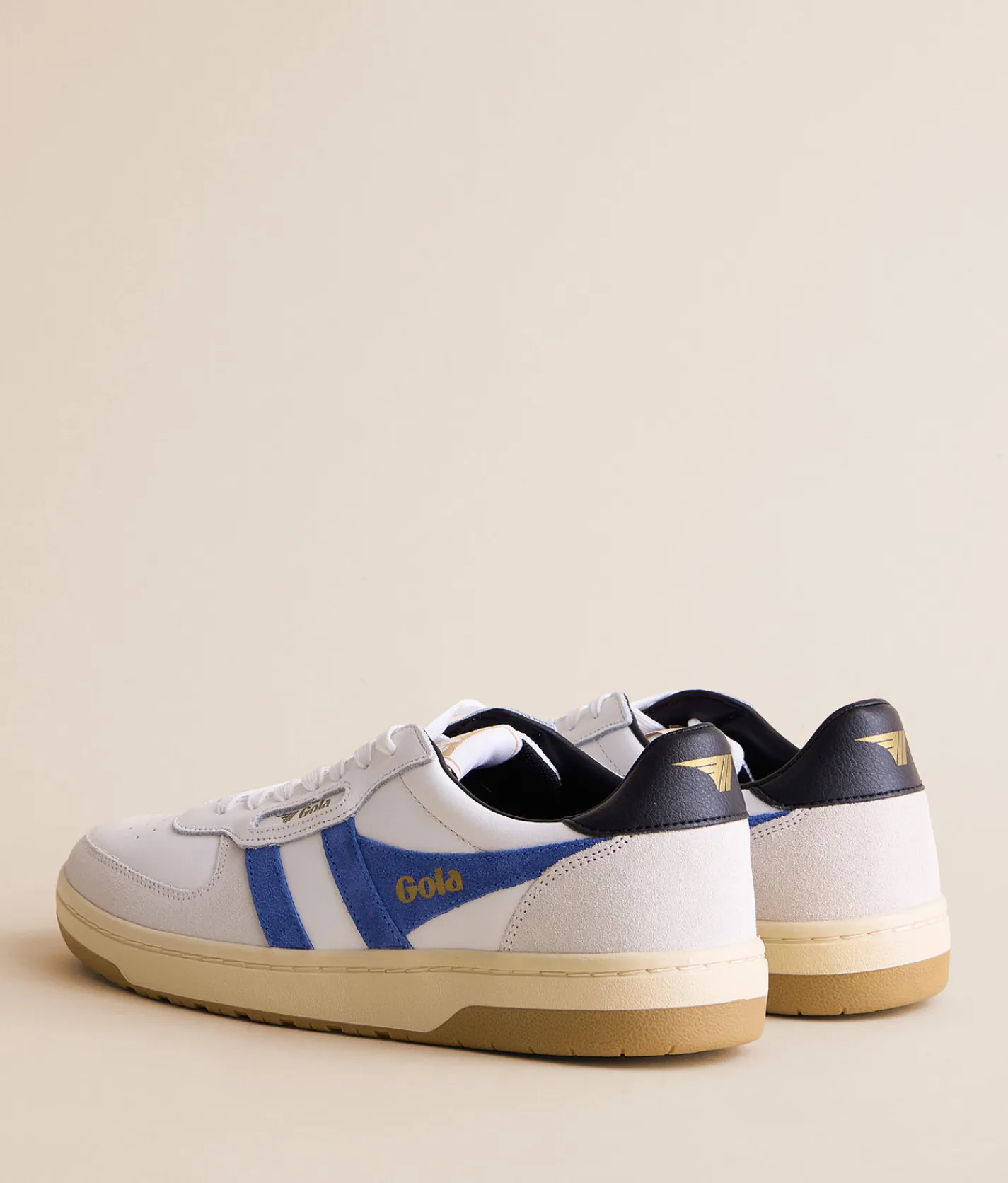 Gola® Hawk Leather Sneaker White Sapphire Black Best