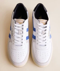 Gola® Hawk Leather Sneaker White Sapphire Black Best