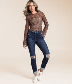 Jeans | VERVET by Flying Monkey Haylie Ankle Skinny Cuffed Jean Windfall