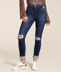 VERVET by Flying Monkey Haylie Ankle Skinny Cuffed Jean Windfall Best