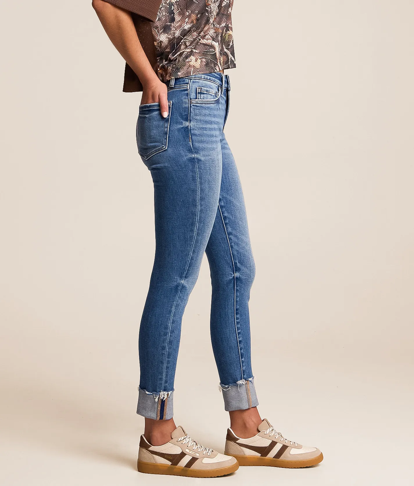 VERVET by Flying Monkey Haylie Mid-Rise Ankle Skinny Jean Replenisher Best