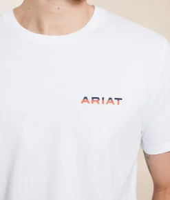 Graphic T-Shirts | Ariat Hazy Horizon T-Shirt White