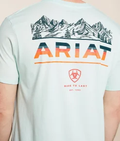 Ariat Hazy Horizon T-Shirt Wan Blue