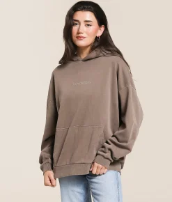 Tops | Modish Rebel He's Hunting Hooded Sweatshirt Stone Gray