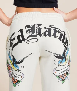 Bottoms | Ed Hardy Heart Sweatpant Ivory