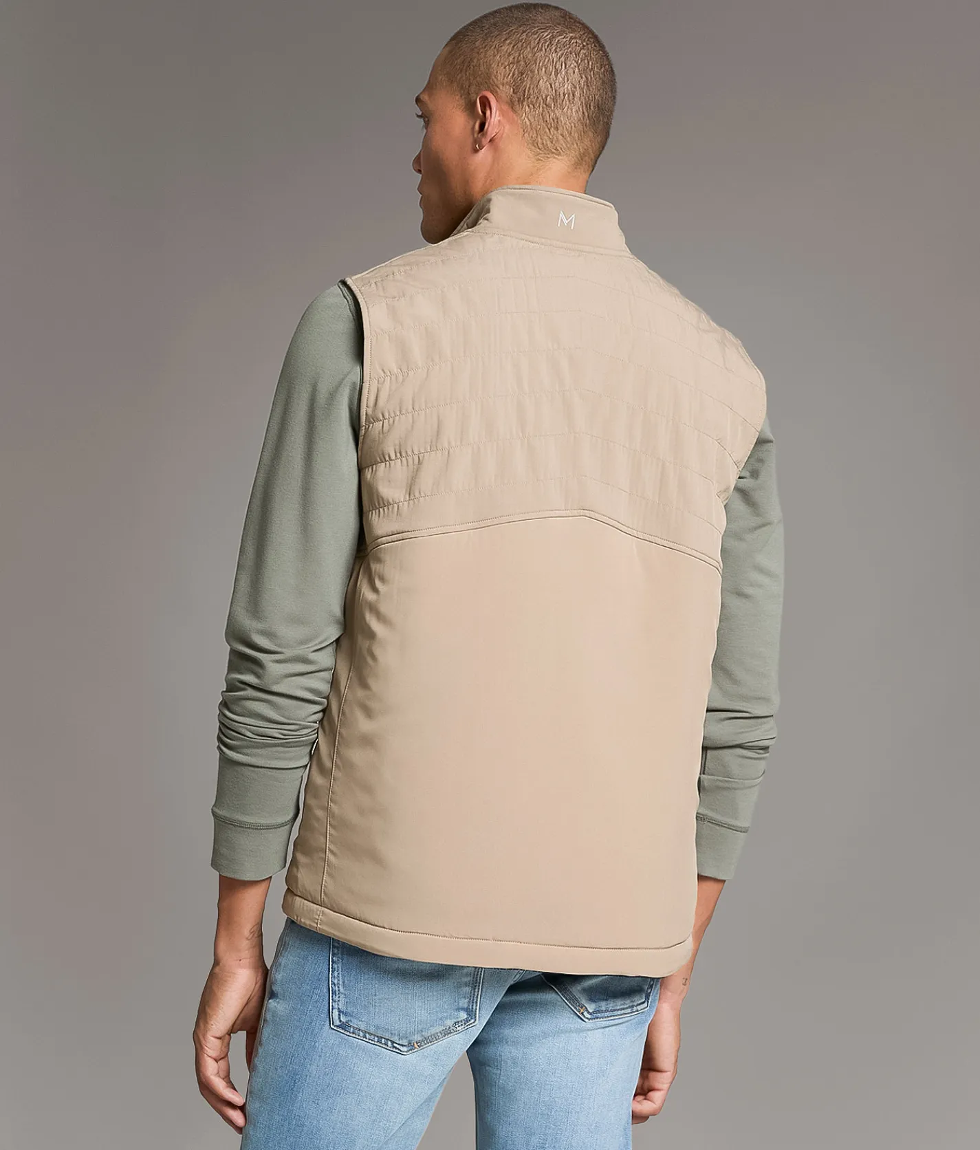 Tops | Maven Co-op Heat Mixed Media Vest Fungi