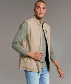 Tops | Maven Co-op Heat Mixed Media Vest Fungi