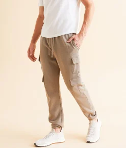 Bottoms | Nova Industries Heathered Cargo Jogger Brindle