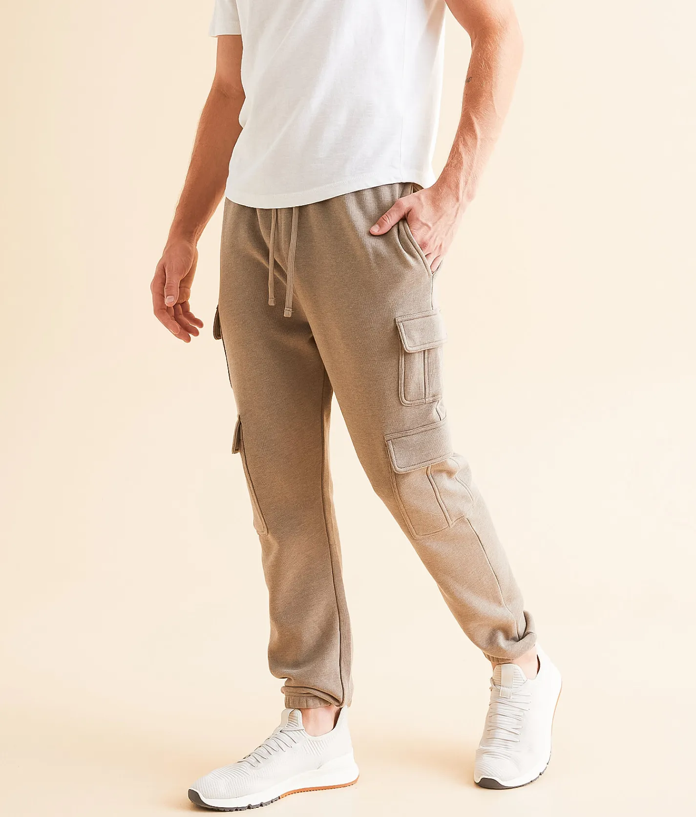 Bottoms | Nova Industries Heathered Cargo Jogger Brindle