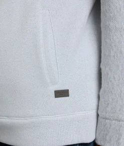 Tops | Outpost Makers Heathered Henley Hoodie Grey