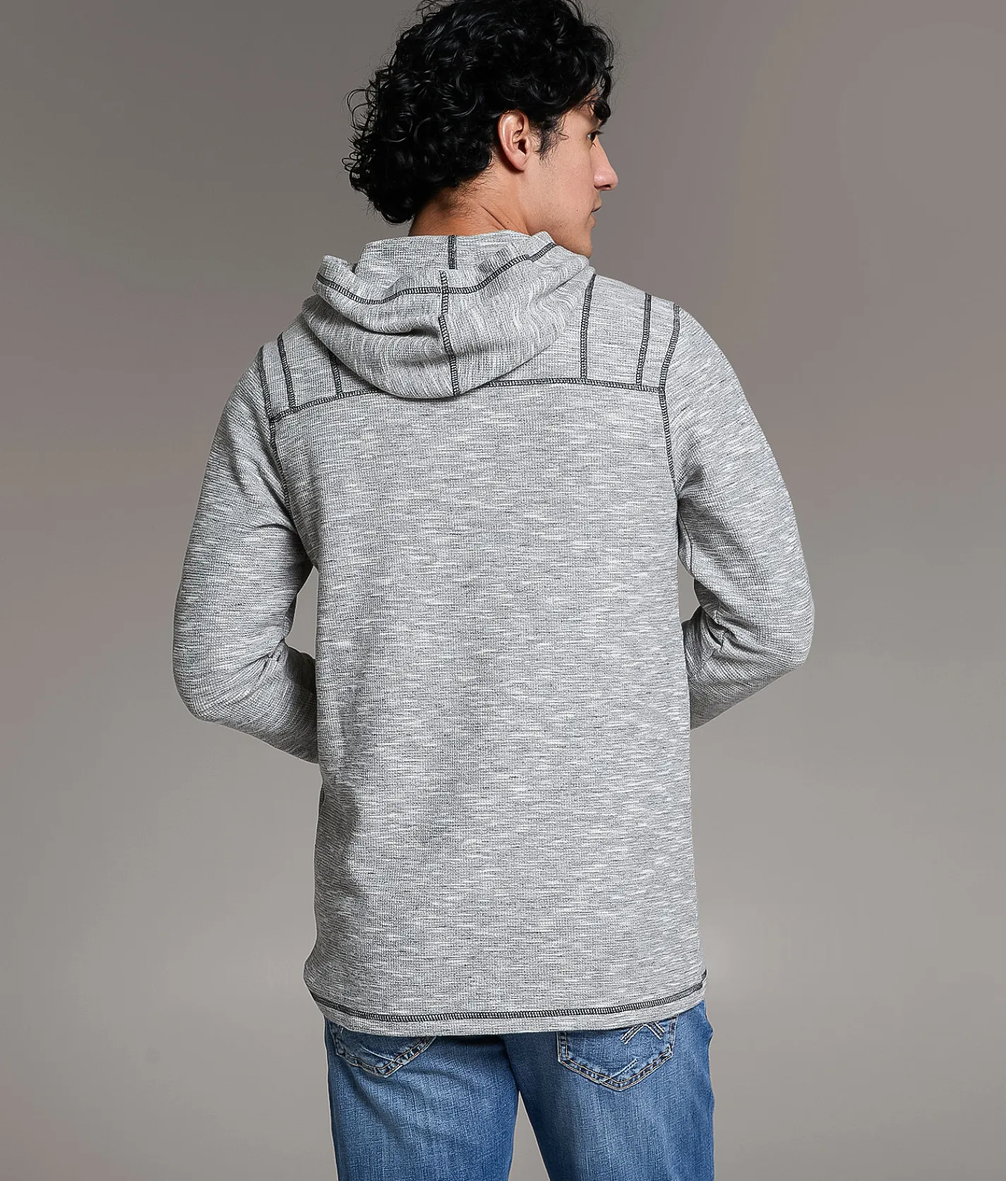Tops | BKE Heathered Hoodie Glacier Grey Grey Flannel
