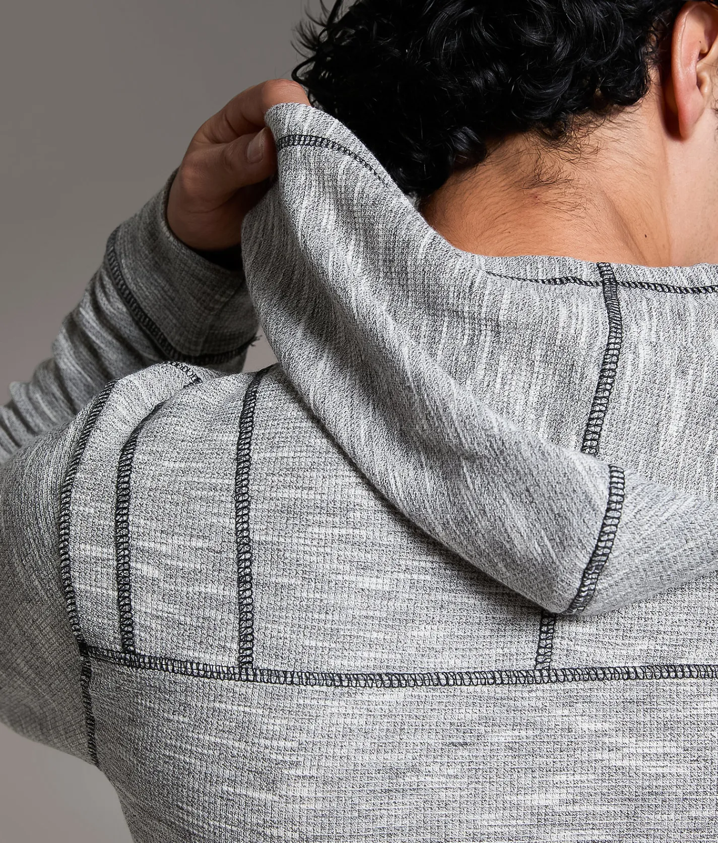 Tops | BKE Heathered Hoodie Glacier Grey Grey Flannel