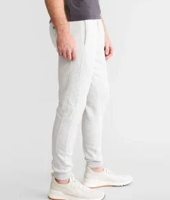 Bottoms|Activewear | Departwest Heathered Jogger Oatmeal