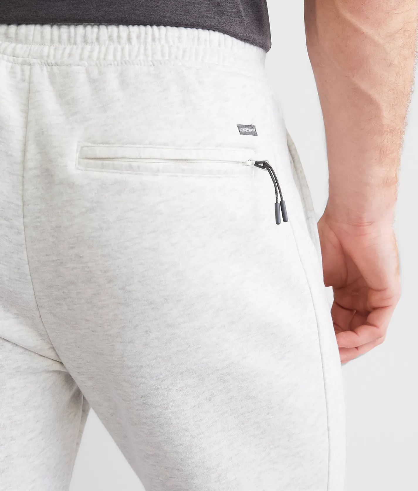Bottoms|Activewear | Departwest Heathered Jogger Oatmeal