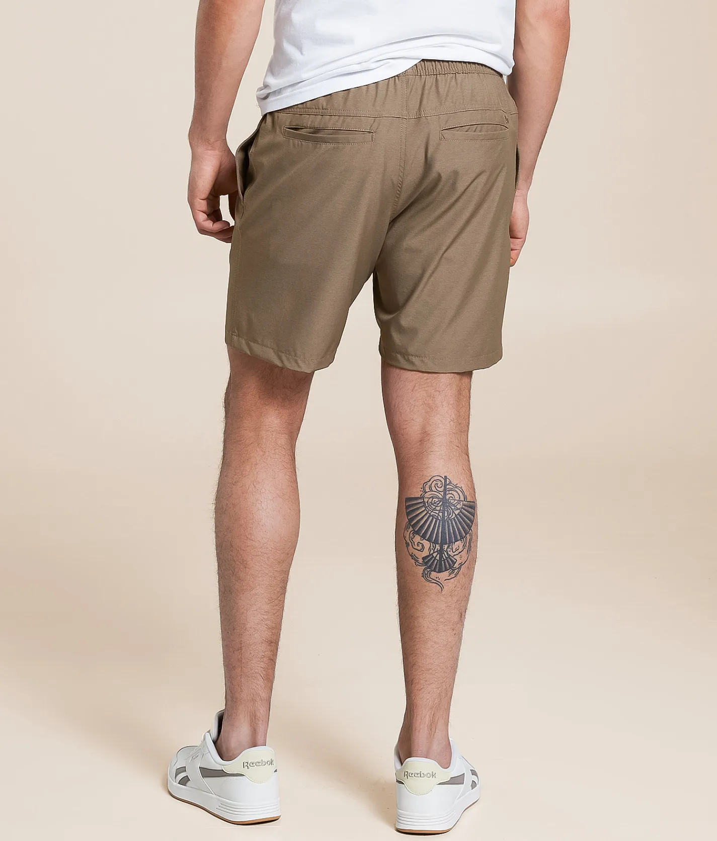 Bottoms|Shorts | Departwest Heathered Stretch Short Walnut