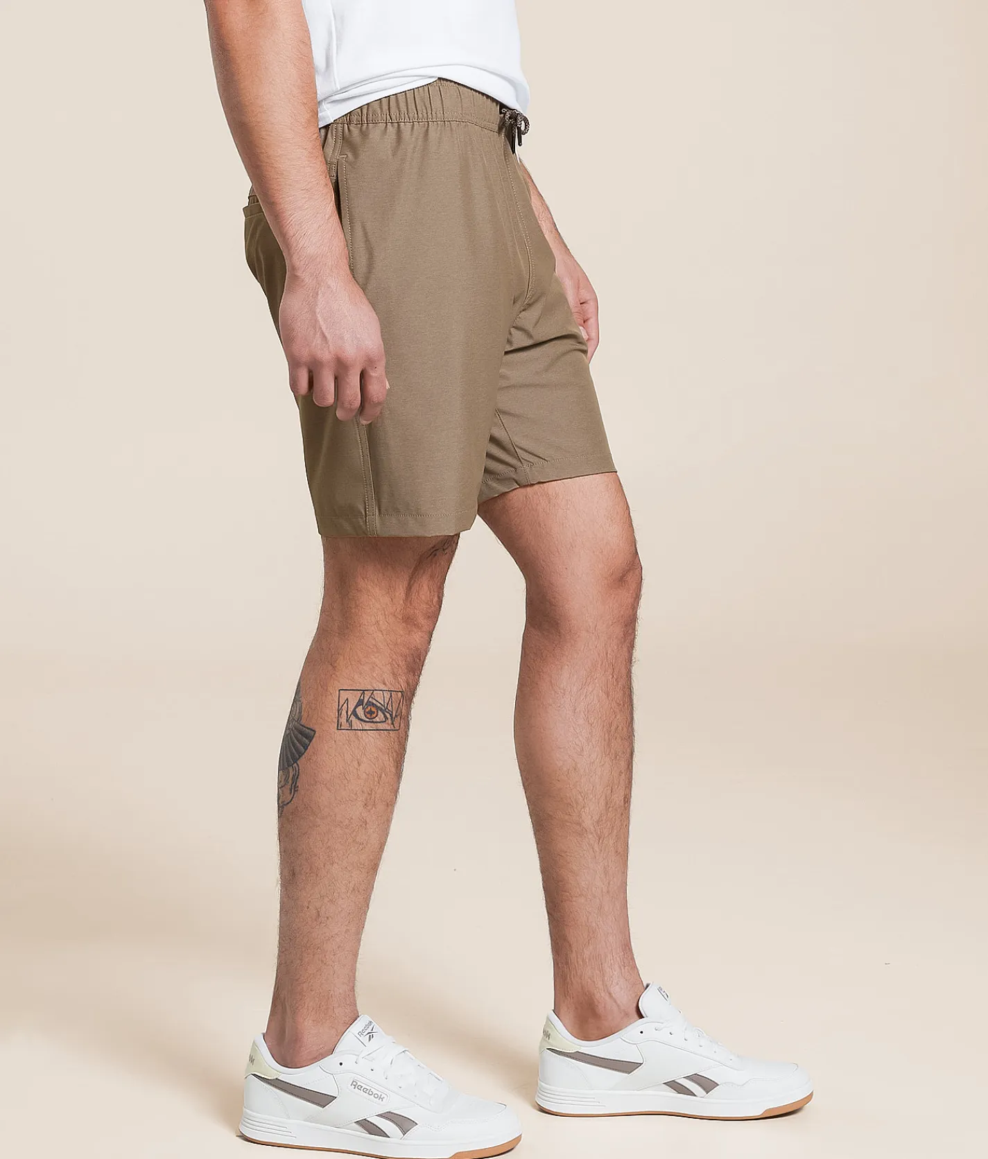 Bottoms|Shorts | Departwest Heathered Stretch Short Walnut