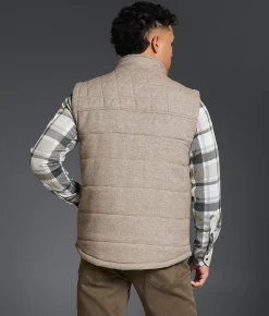 Tops|Coats & Jackets | Outpost Makers Heathered Vest Light Tan Brown