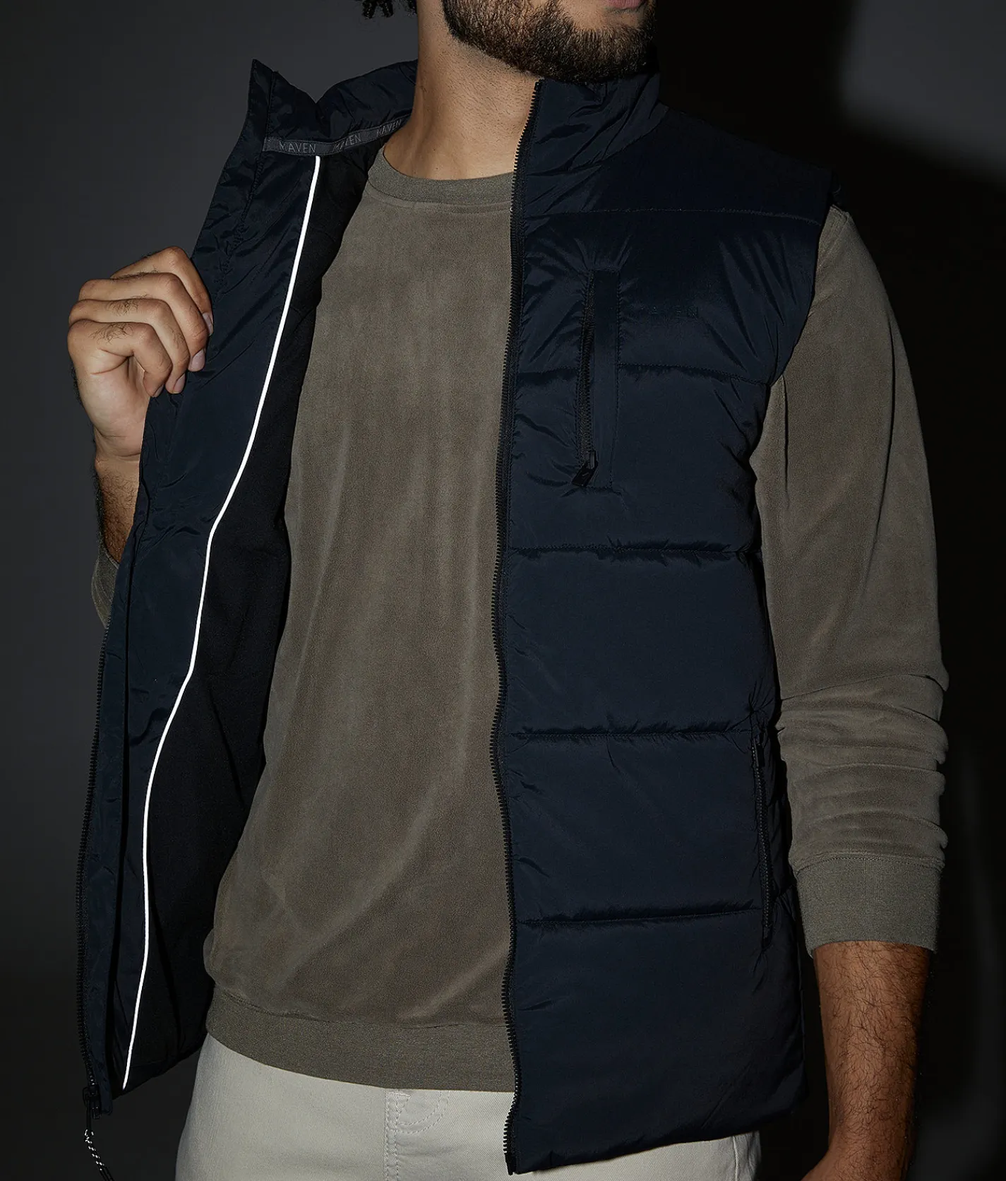 Tops|Coats & Jackets | Maven Co-op Heat Puffer Vest Black