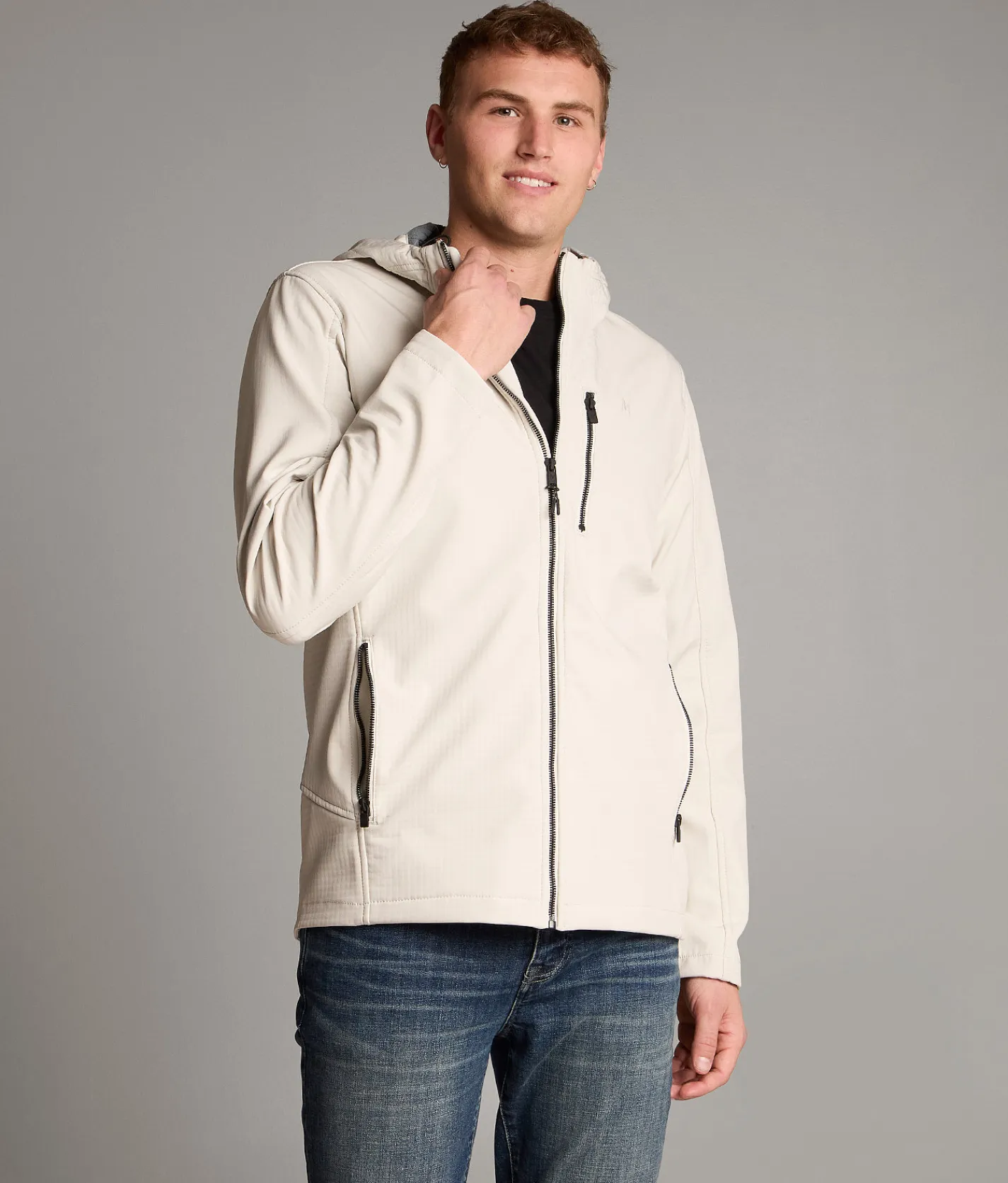 Maven Co-op Heat Softshell Hooded Jacket Off White Sale