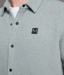 Tops | Maven Co-op Heat Standard Knit Shirt Blue Grey
