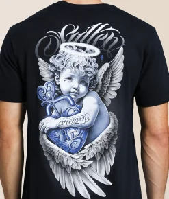 Graphic T-Shirts | Sullen Heavenly T-Shirt Obsidian