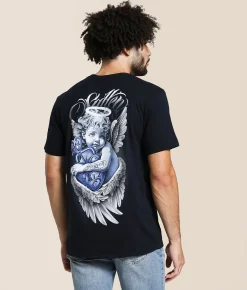 Graphic T-Shirts | Sullen Heavenly T-Shirt Obsidian
