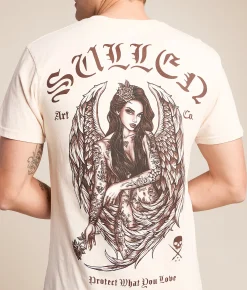 Graphic T-Shirts | Sullen Heaven Sent T-Shirt Battleship