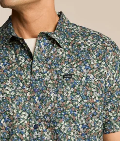 Tops | RVCA Heavy Bloom Shirt Vintage Navy
