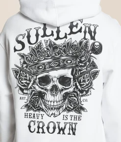 Tops | Sullen Heavy Crown Hooded Sweatshirt White