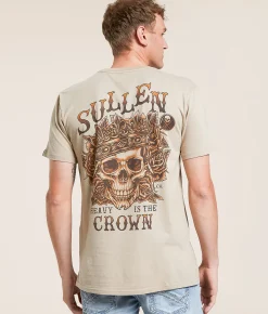 Tops|Graphic T-Shirts | Sullen Heavy Crown T-Shirt Plaza Taupe