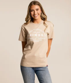 Kimes Ranch Heavy Text T-Shirt Sand Discount
