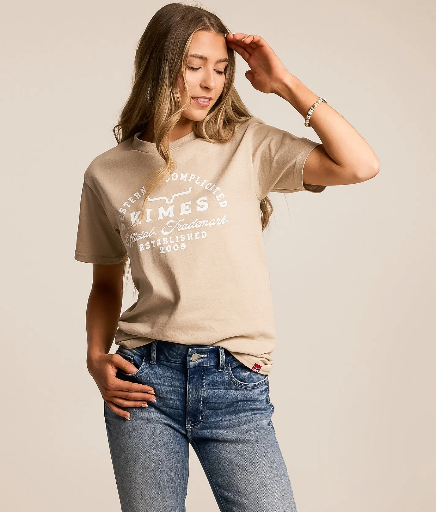 Kimes Ranch Heavy Text T-Shirt Sand Discount