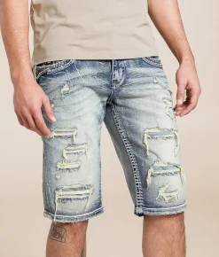 Bottoms|Shorts | Rock Revival Heben 14" Stretch Short Heben H200