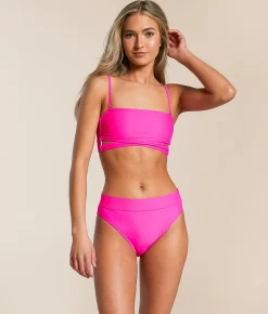 Swimsuits | Cyn & Luca Heidi Swim Bottom Hot Pink