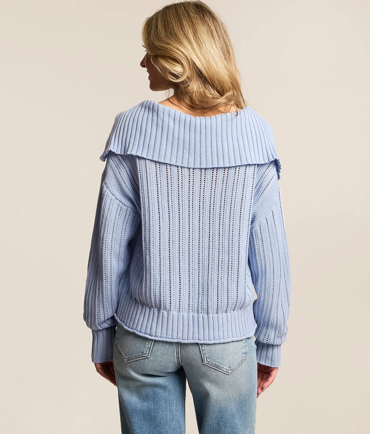 Z Supply Helena Sweater Blue Light New