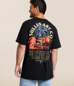 Sullen Hell's Highway T-Shirt Jet Black