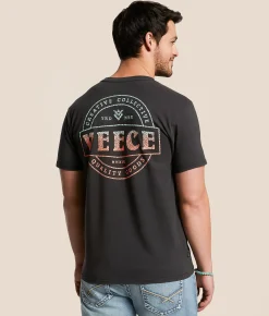 Graphic T-Shirts | Veece Helmet Shield T-Shirt Asphalt