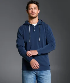 Outpost Makers Henley Hoodie Volcanic Ash New