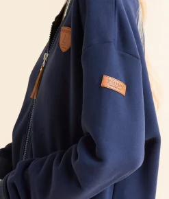Wanakome Henlie Bomber Jacket Oxford Blue Best