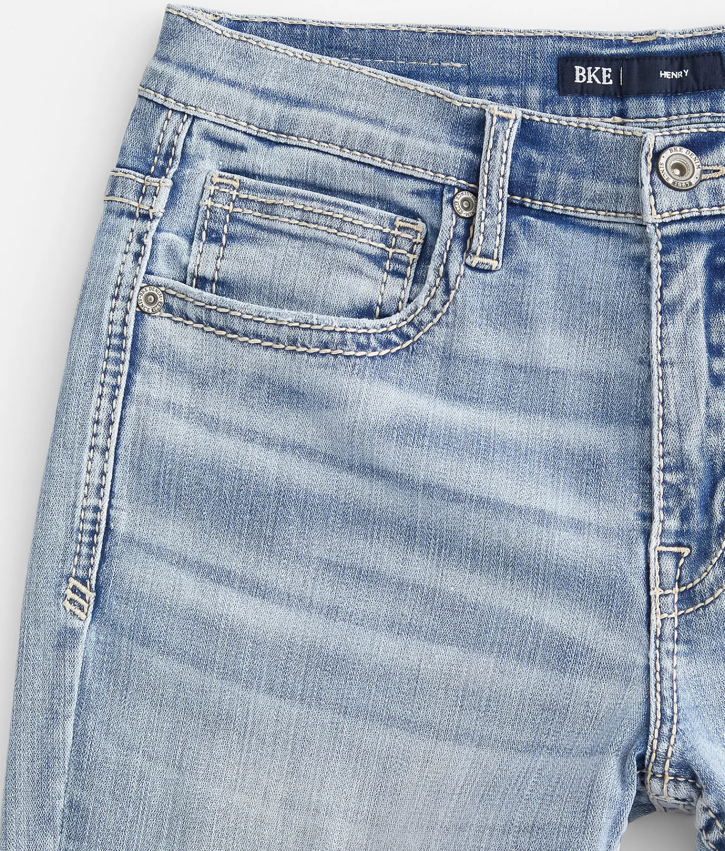 Sale Jeans|Bottoms | BKE Henry Straight Stretch Jean Elkhorn