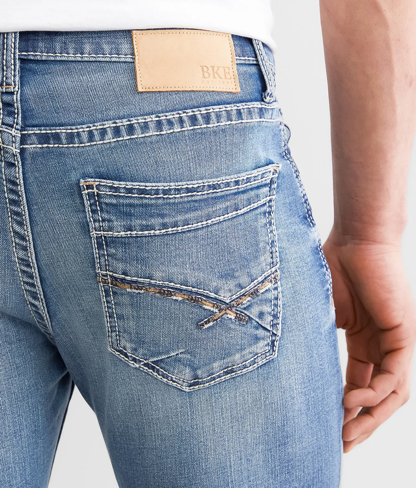Sale Jeans|Bottoms | BKE Henry Straight Stretch Jean Gorgonzola