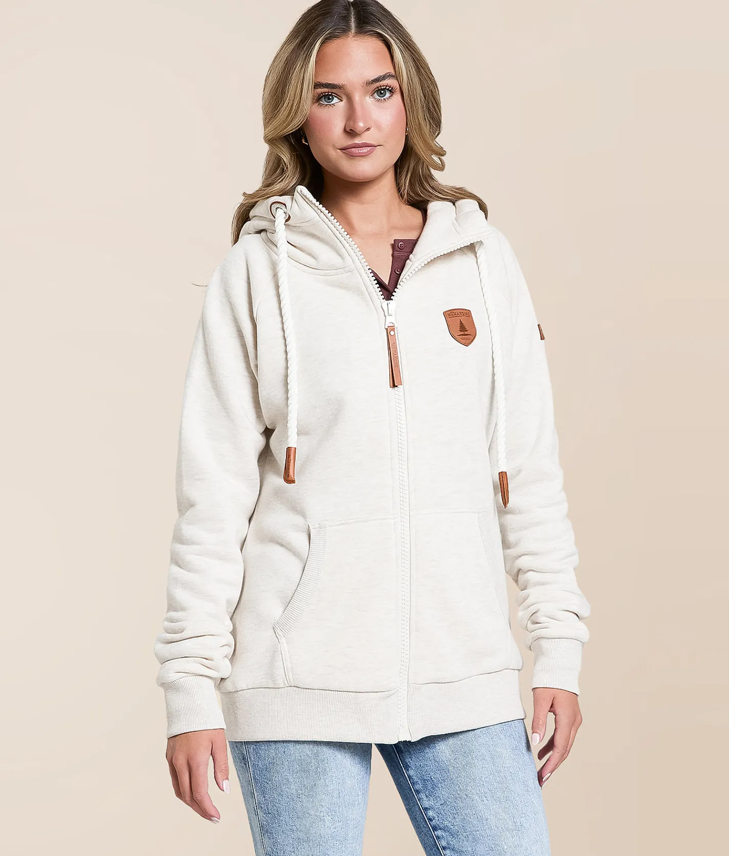 Wanakome Hera Hoodie Heather Oatmeal Sale