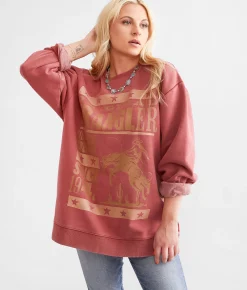 Wrangler® Heritage Denim Oversized Pullover Ladrillo Outlet