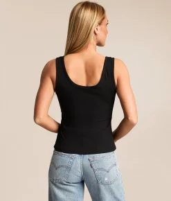 True Religion Heritage Tank Top Jet Black