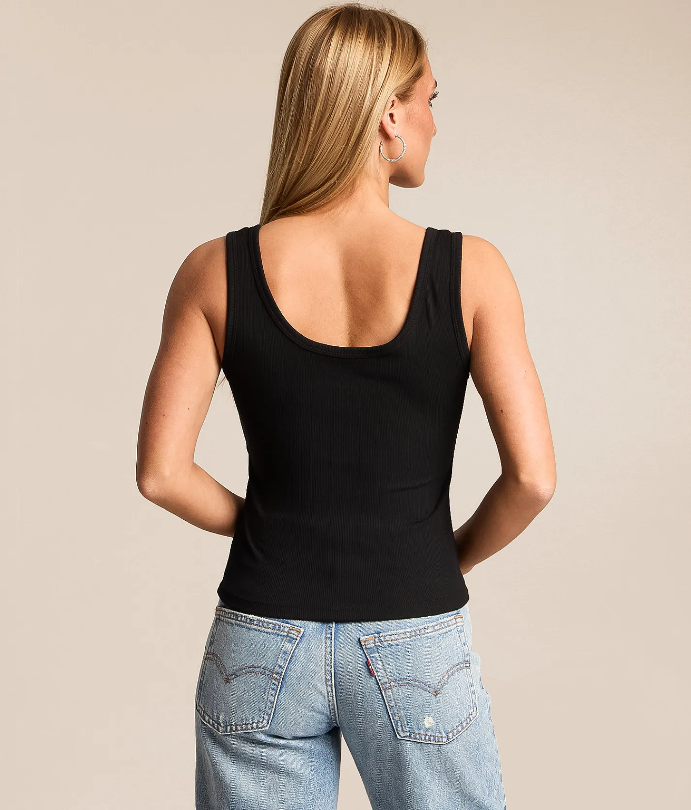 True Religion Heritage Tank Top Jet Black