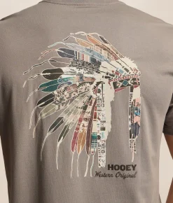 Tops|Graphic T-Shirts | Hooey Heritage T-Shirt Dark Grey