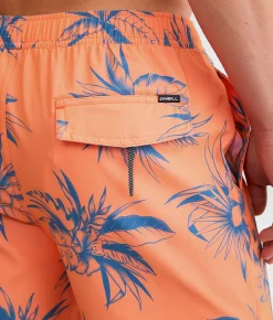 Bottoms|Swimwear | O'Neill Hermosa Hyperfreak® Stretch Swim Trunks Coral 2