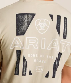 Ariat Hexaflag Freedom T-Shirt Natural Online