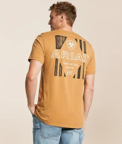 Ariat Hexaflag T-Shirt Tobacco Brown Sale