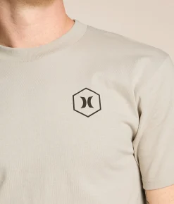 Hurley Hexcore T-Shirt Silver Grey Best
